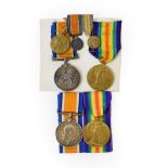 Two First World War Pairs, each comprising British War Medal and Victory Medal, awarded to 40403