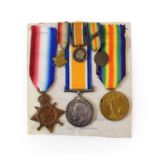 A First World War Trio, comprising 1914-15 Star, British War Medal and Victory Medal, awarded to J.