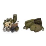 A Quantity of Militaria, including a US M9 gas mask and bag, a US M17 gas mask and two bags, a US