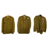 A Second World War No.2 Dress Tunic, to a Captain Royal Engineers, with bronze collar badges,