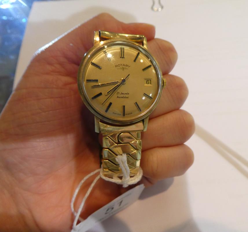 A gentleman's 9 carat gold Rotary wristwatch - Image 4 of 4