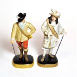 Two Royal Worcester figures of Charles I, after Van Dyck, model number: 2651 and a Charles II