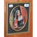 A Munich 19th century panted porcelain plaque