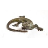 Austrian cold painted bronze lizard