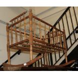 A late 19th/early 20th century spindle turned crib