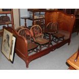 An early 20th century French mahogany bedstead