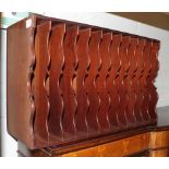 A 19th century mahogany divider, 38cm by 62cm by 23cm