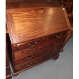 A George III mahogany bureau