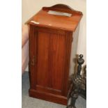 Nest of tables with a mahogany tripod table and a bedside cabinet (3)