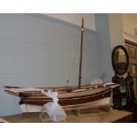 A scale model of a South East Asian sail boat