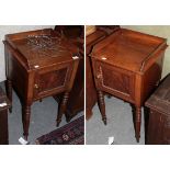 A matched pair of mid 19th century pot cupboards