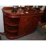 A Victorian mahogany credenza, stamped Howard & Sons, Berners Street, 3rd quarter 19th century,