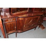 A mahogany mirror back sideboard