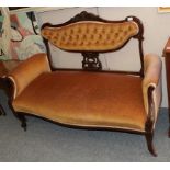 A late Victorian two seater sofa