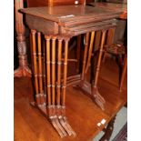A set of four Edwardian nesting tables