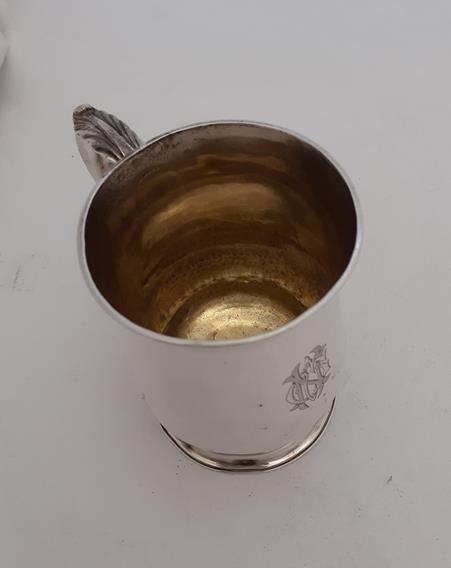 A George III Silver Mug, by William Cripps, London, 1762, baluster and on spreading foot, with - Image 5 of 5