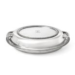 A George V Silver Entree-Dish and Cover, by Viners, Sheffield, 1933, oval and with egg and dart