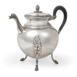 A German Silver Teapot, by J. D. Schleissner & Söhne, Hanau, First Quarter 20th Century, in the