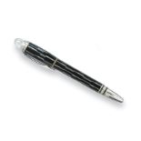 A Montblanc Starwalker Black Mystery Rollerball Pen, Numbered GU1023064, the black resin body