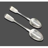 A Set of Eight Victorian Silver Dessert-Spoons and Six Table-Spoons, by George Adams, London,