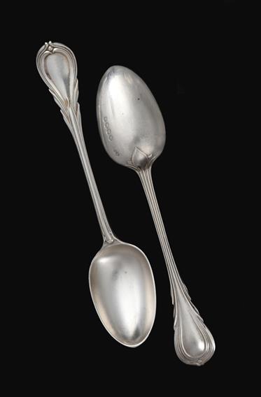 A Set of Six Victorian Silver Teaspoons, by George Adams, London, 1862, Lily pattern, 5oz 16dwt (6).