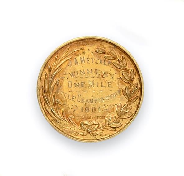 An Edward VII Gold Medal, Maker's Mark JM, Possibly for Joseph Moore, Birmingham, 1901, 18ct,