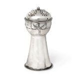 An Edward VII Silver Caster, by A. E. Jones, Birmingham, 1908, Retailed by Terry and Co.,