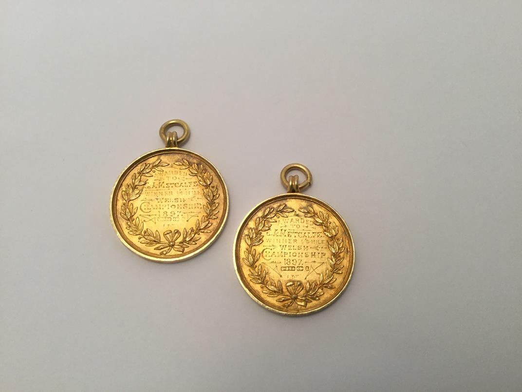 Two Victorian Gold Medals, Makers Mark Poorly Struck, Probably by Daniel George Collins, Birmingham, - Image 3 of 3