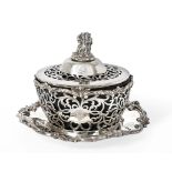 A Victorian Silver Butter-Dish, Cover and Stand, by Charles Reily and George Storer, London, 1840,