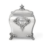 A Victorian Silver Tea-Caddy, by Henry Wilkinson and Co., Sheffield, 1838, in the George III
