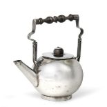 A George I Silver Miniature Toy Teapot, Maker's Mark IS, Probably London, Circa 1720, globular and