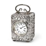 An Edward VII Silver Cased Timepiece, by Reichberg and Co., Overstriking Another, London, 1902,