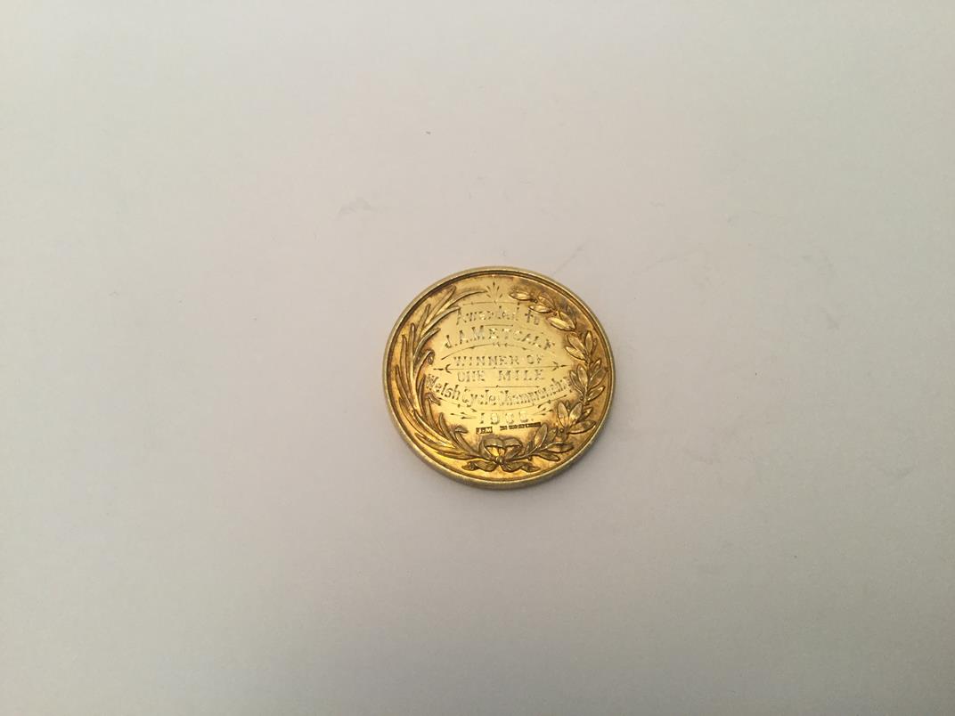 A Victorian Gold Medal, Maker's Mark JM, Possibly for Joseph Moore, Birmingham, 1900, 15ct, Supplied - Image 3 of 3