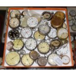 A selection of nickel plated and chrome plated pocket watches by Ingersoll, Smiths, Services,