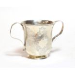 A George II silver cup, by William Shaw and William Priest, London, 1759, tapering and on