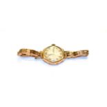 A lady's 9 carat gold wristwatch