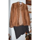 A light brown mink jacket