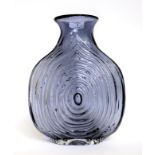 Whitefriars - Geoffrey Baxter: A Textured Range Nipple or Onion Glass Vase, in lilac, pattern