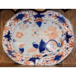 A 19th century Masons Imari palette meat plate