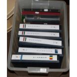 Box Specialist albums for Australia, Romania and 3 x Hungary with mint and used including many