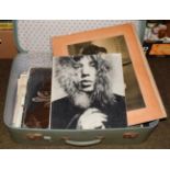 Suitcase of old photographs, gelatin prints, etc