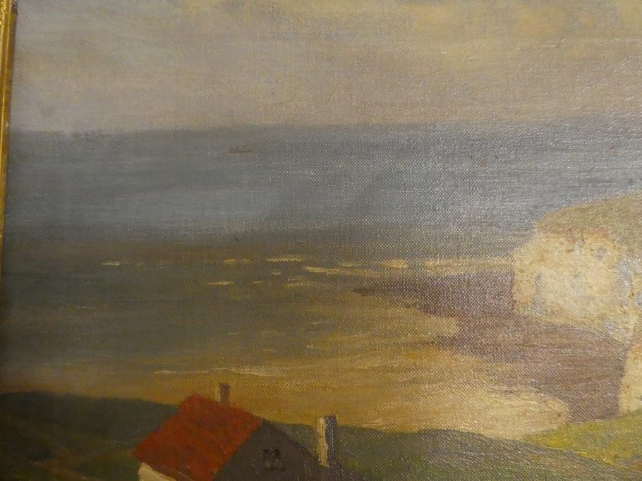 British School (early 20th century) View of cottages with an extensive seascape beyond, indistinctly - Image 4 of 7