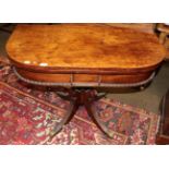 A late George III mahogany fold over table