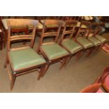 A set of six 19th century mahogany dining chairs