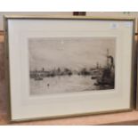 W ''L'' Wyllie, ''The Pot of Glasgow'' signed in pencil, etching