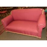 A late 19th/early 20th century drop end sofa