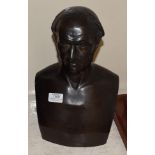After Thomas Woolner (British, 1825-1892), a cast bronze figure of William E. Gladstone,