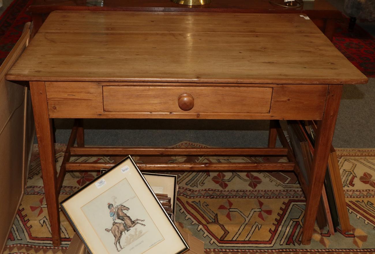 A Scottish pine kitchen table