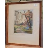 Clive Slater (19th/20th century) ''Early Spring'' signed and inscribed, print, 30.5cm by 24.5cm