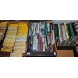 A collection of cricket publications, including Wisden cricketers almanack and various other